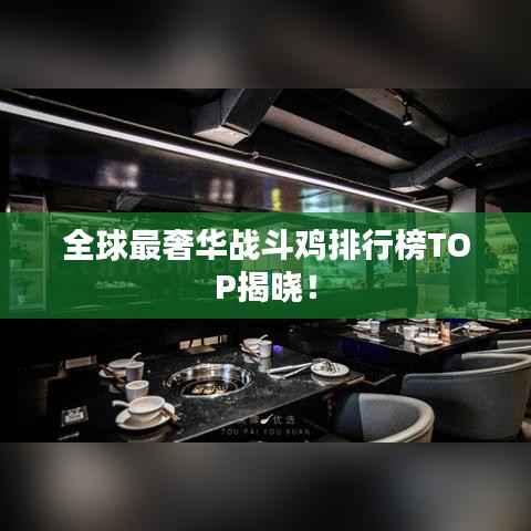 全球最奢华战斗鸡排行榜TOP揭晓!